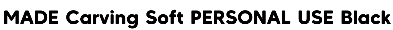 MADE Carving Soft PERSONAL USE Black Font Image