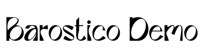 Barostico Demo Font Image