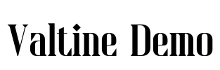 Valtine Demo Font Image