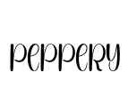 Peppery Font Image