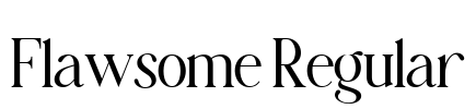 Flawsome Regular Font Image