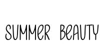 Summer  Beauty Font Image