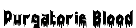 Purgatorie Blood Font Image