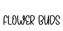 Flower Buds Font Image