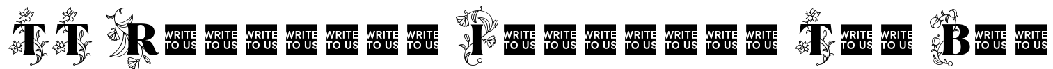 TT Ramillas Initials Trl Blc Font Image