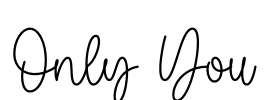 Only You Font Image