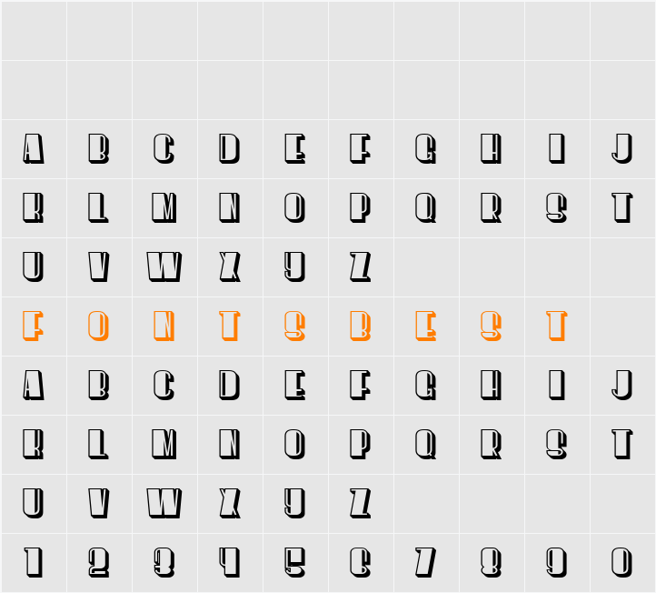 However Flat Character Map