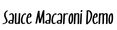 Sauce Macaroni Demo Font Image