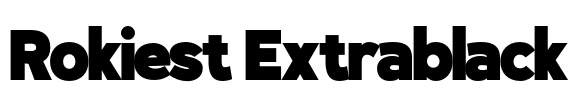 Rokiest Extrablack Font Image