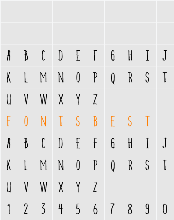 Beauty Heart Sans Personal Use Character Map
