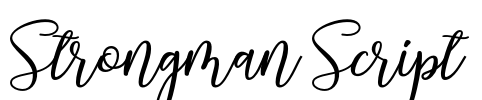 Strongman Script Font Image