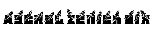 Astral Zenith Six Font Image