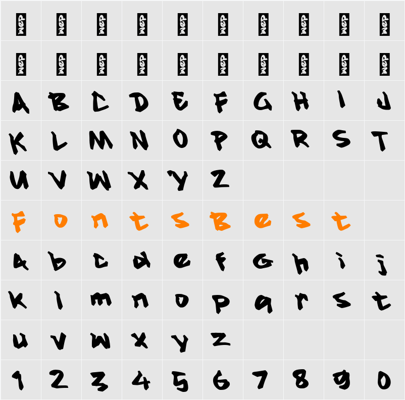 M Magren Character Map
