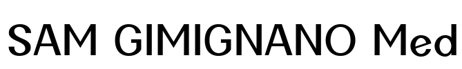 SAM GIMIGNANO Med Font Image