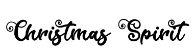 Christmas Spirit Font Image
