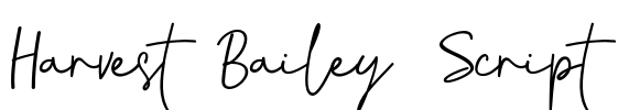 Harvest Bailey Script Font Image