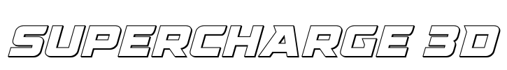 Supercharge 3D Font Image