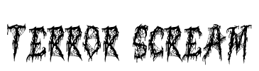 Terror Scream Font Image