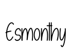 Esmonthy Font Image