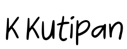K Kutipan Font Image