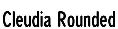 Cleudia Rounded Font Image