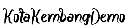 KotaKembangDemo Font Image