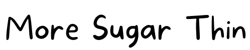More Sugar Thin Font Image