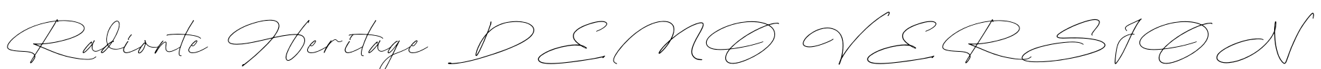 Radionte Heritage DEMO VERSION Font Image