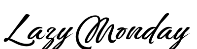 Lazy Monday Font Image