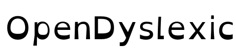 OpenDyslexic Font Image