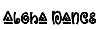 Aloha Dance Font Image