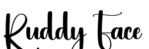 Ruddy Face Font Image