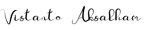 Vistanto Aksalham Font Image