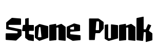 Stone Punk Font Image