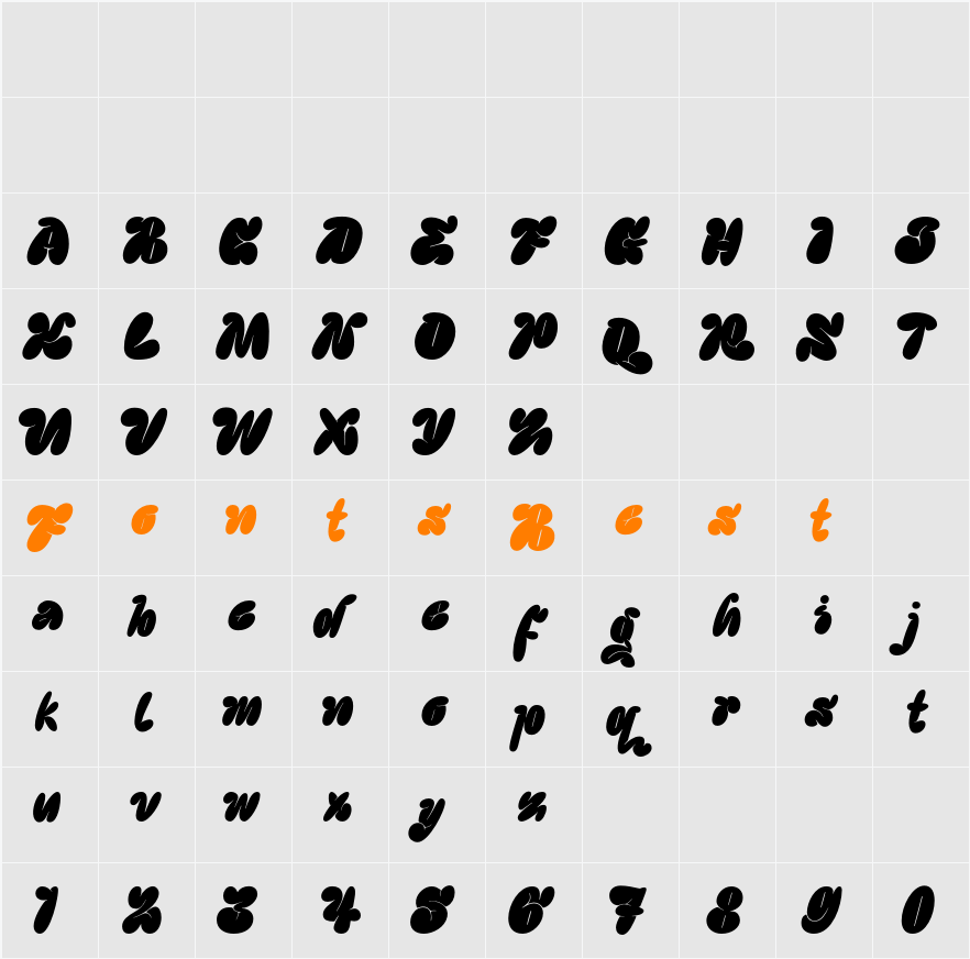 Demo Fancy Quotes Character Map