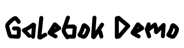 Galebok Demo Font Image