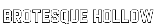 Brotesque Hollow Font Image