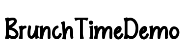 BrunchTimeDemo Font Image