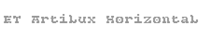 ET Artilux Horizontal Font Image