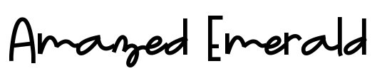 Amazed Emerald Font Image