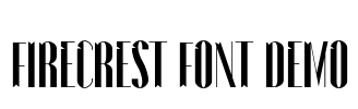 Firecrest Font Demo Font Image