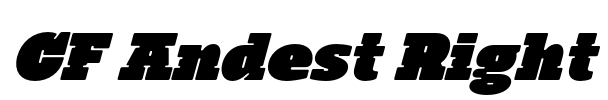 CF Andest Right Font Image