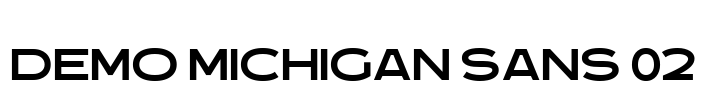 Demo Michigan Sans 02 Font Image