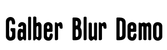 Galber Blur Demo Font Image