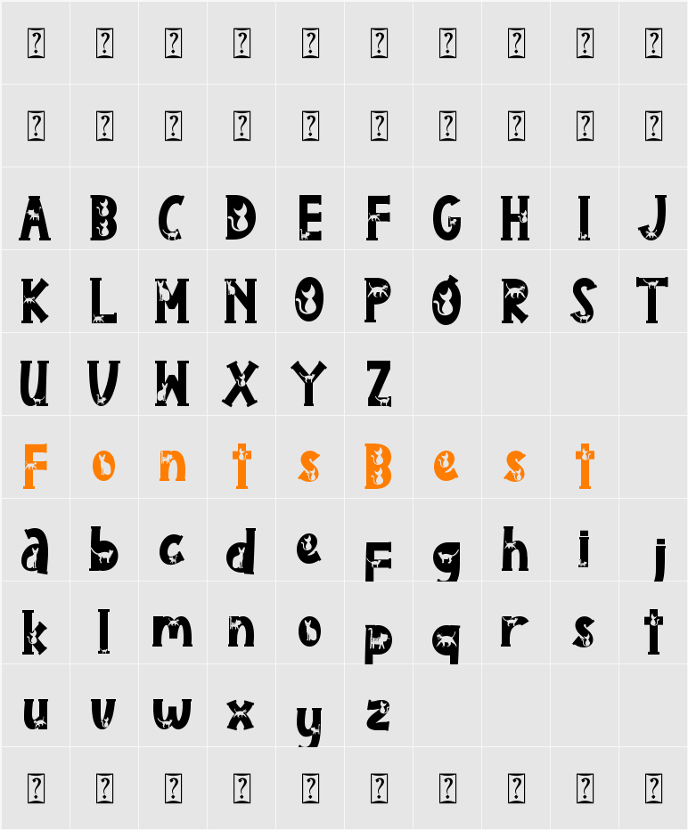 Pimpaw Cat Character Map