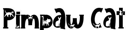 Pimpaw Cat Font Image