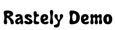 Rastely Demo Font Image