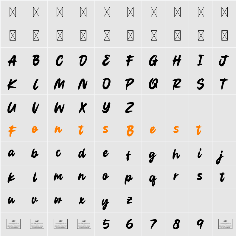 Quandary Free Character Map
