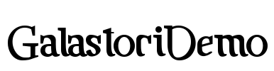 GalastoriDemo Font Image