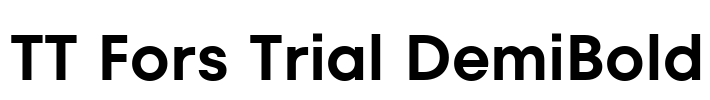 TT Fors Trial DemiBold